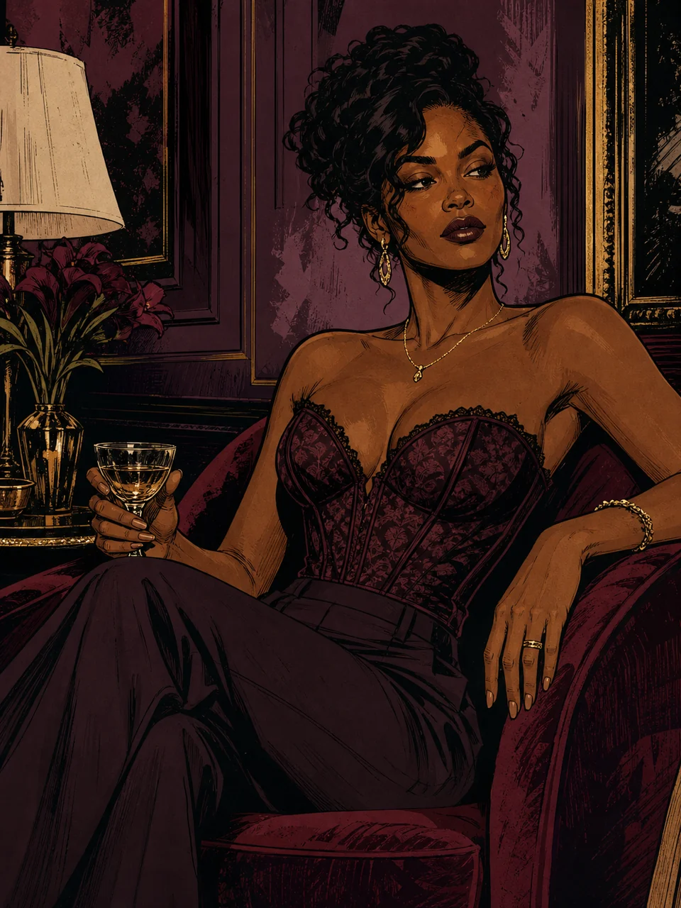 Burgundy Salon